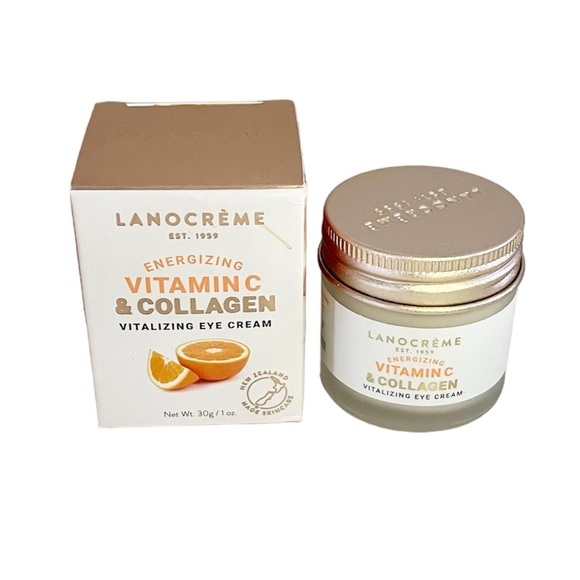LANOCRÈME Energizing Vitamin C & Collagen Vitalizing Daily Eye Cream 1 oz Travel - Picture 12 of 12